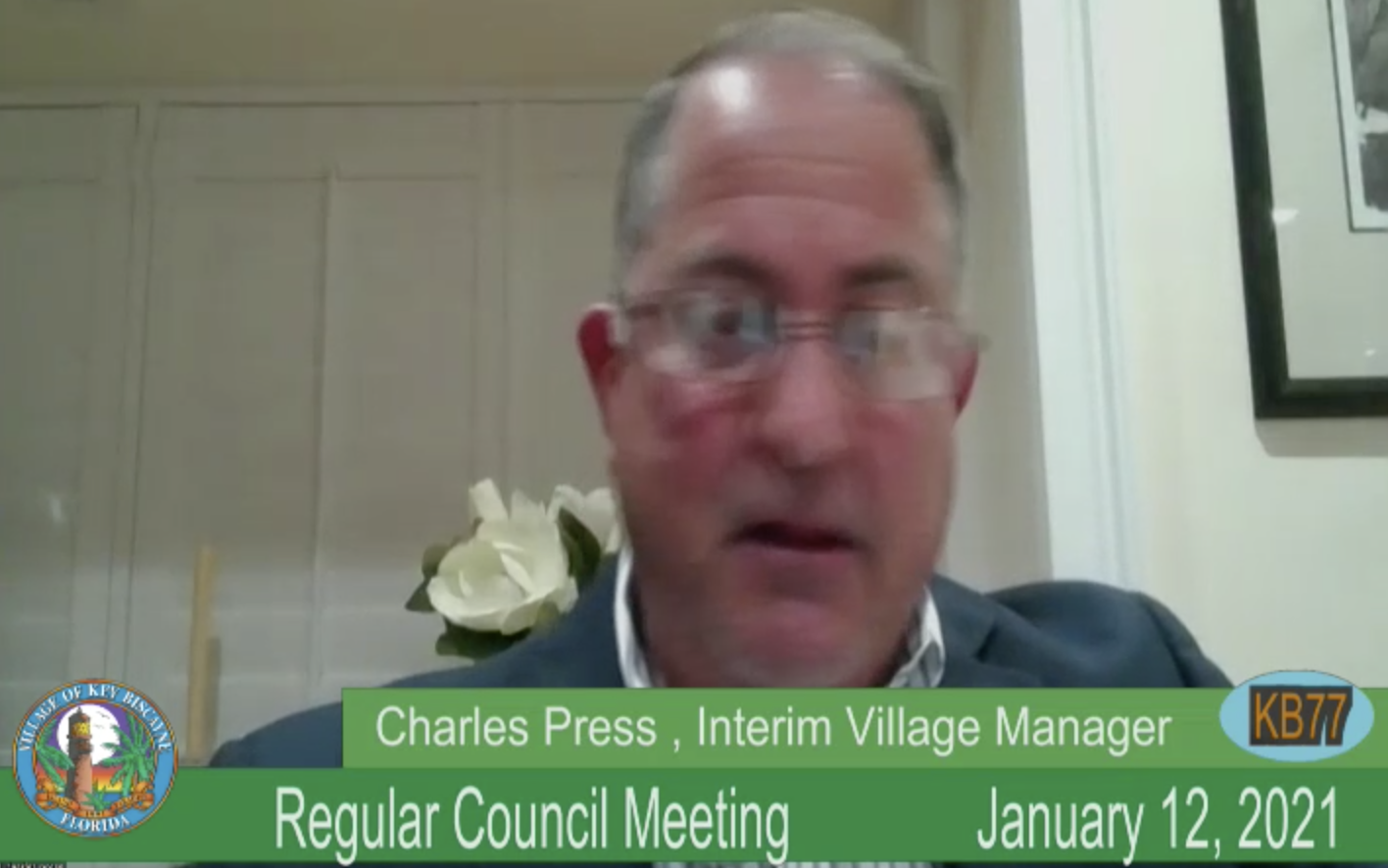 Acting Village Manager Chief Charles Press